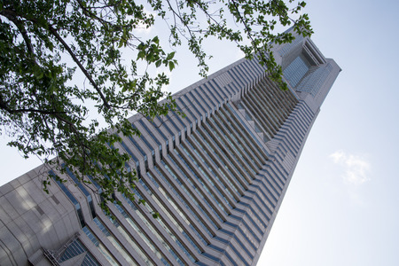 YOKOHAMA, JAPAN - April 30, : Yokohama Minato Mirai 21 in Yokohama, Japan on April 30, 2016. Yokohama is the third biggest city in Japan.のeditorial素材