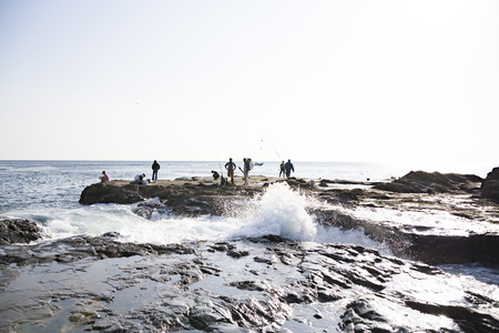 View of Enoshima Island From the Observation Deck at Samuel cocking garden - Kamakura, Japanの写真素材