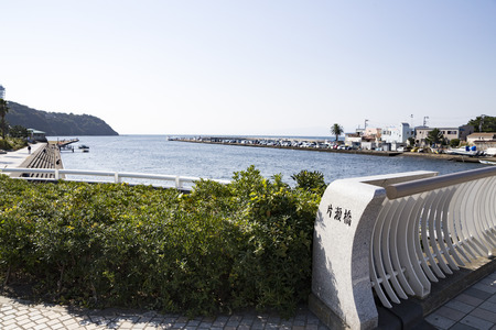 Fujisawa, Kanagawa, Japan - Nov. 6, 2016: Enoshima landscape.のeditorial素材