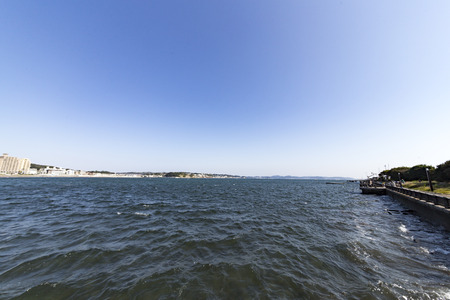 Fujisawa, Kanagawa, Japan - Nov. 6, 2016: Enoshima landscape.のeditorial素材