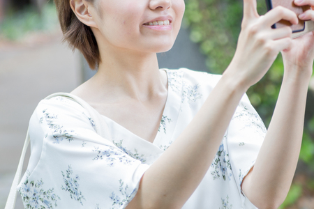 Young Japanese women ? Body partsの写真素材