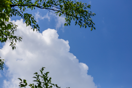 Blue sky and clouds, Japanの写真素材