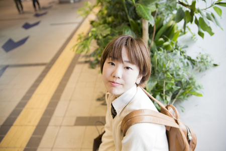 young japanese womanの写真素材