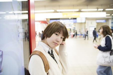 young japanese womanの写真素材