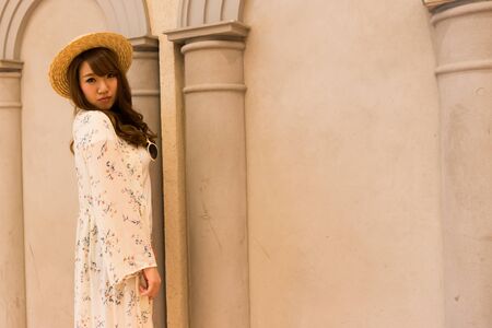 Very cute Japanese young woman.の写真素材