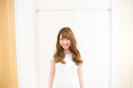 Very cute Japanese young woman.の写真素材