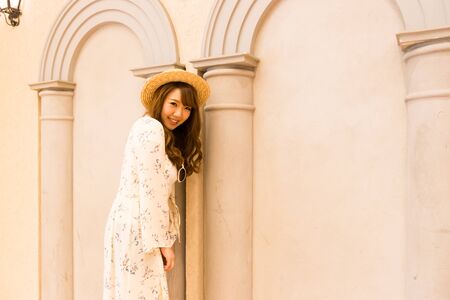 Very cute Japanese young woman.の写真素材
