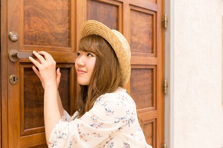 Very cute Japanese young woman.の写真素材