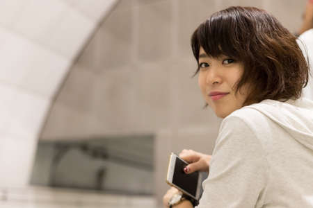 cute Japanese young woman.の写真素材