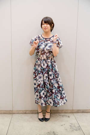 woman with a cute smileの写真素材