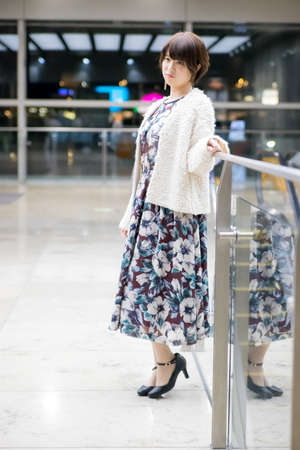 woman with a cute smileの写真素材