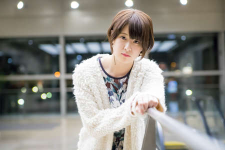woman with a cute smileの写真素材