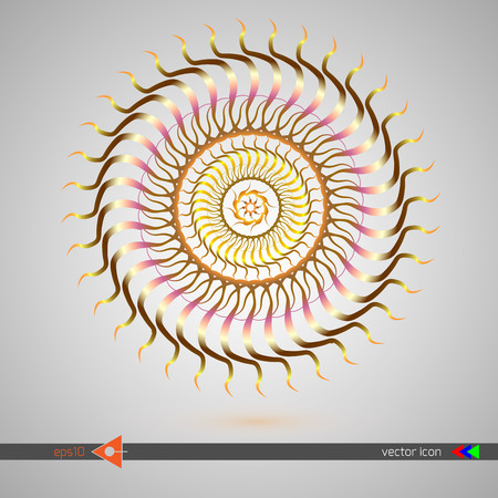 Flower Mandalas. Vintage decorative elements. Oriental pattern illustration. Islam, Arabic, Indian, turkish, pakistan, chinese, ottoman motifsのイラスト素材