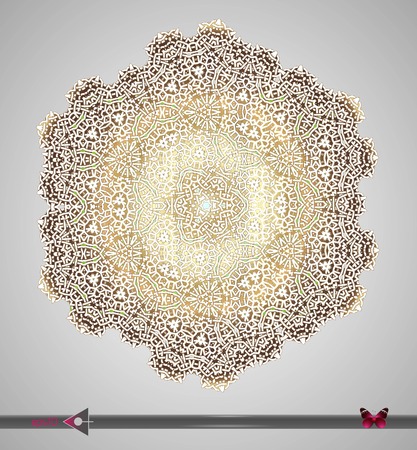 Celtic pattern. Round. Vector ornament. Design elementのイラスト素材