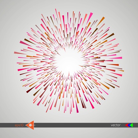 Explosion of black triangles. Confetti. Vector illustrationのイラスト素材
