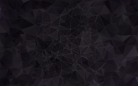 Abstract background made of small triangles. Dark, blackのイラスト素材