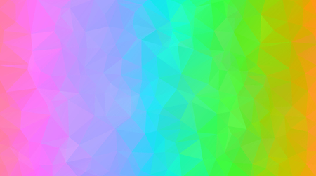 Abstract background made of small multicolor triangles. Lilac, purple, green, red, blueのイラスト素材