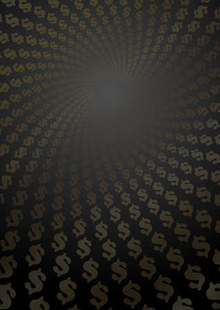 Abstract blue raster background a4 format. Halftone pattern spiral. Spiral, gold, dollarの写真素材