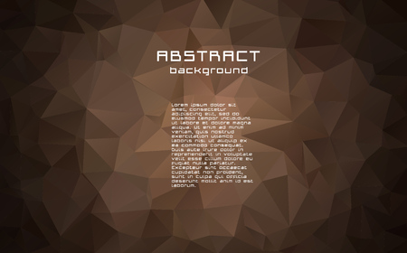 Abstract textured polygonal vector blurry triangle background. Multicolor, chocolate, brown, cream earthyのイラスト素材