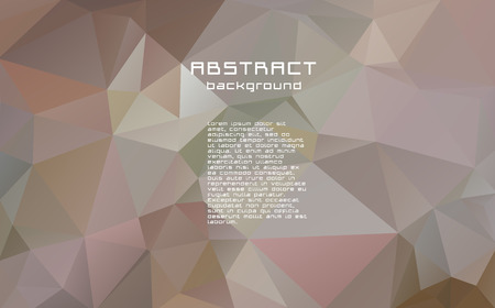 Abstract textured polygonal vector motley triangle background. Coffee, brown, chocolate, warm lightのイラスト素材