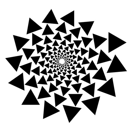 Spiral pattern illustration.のイラスト素材