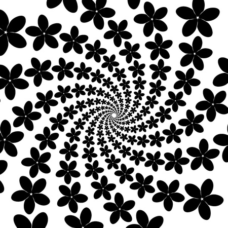 Spiral pattern design illustration.のイラスト素材