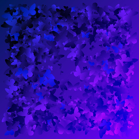 A background of butterflies. Abstract vector pattern of butterflies.のイラスト素材