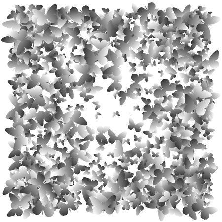 A background of butterflies. Abstract vector pattern of butterflies.のイラスト素材