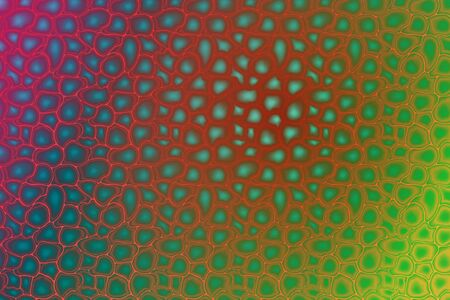 Abstract background. Scales, bubbles, leather, gradient. Red, Green