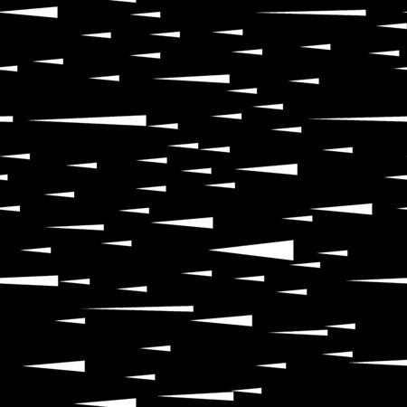 Seamless triangles, risks black-white, monochrome pattern. Abstract background, vector illustration.のイラスト素材
