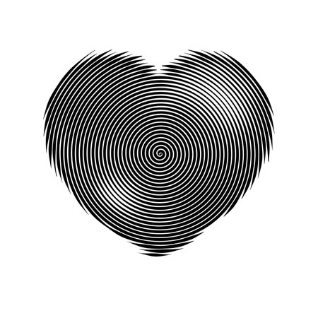 Vector heart. Graphic symbol. Heart graphics. Love and peace. Template. A symbol of love. Abstract symbol. Valentines dayのイラスト素材