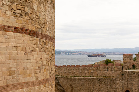 View of the walls of the old city of Dubrovnik, Croatia
