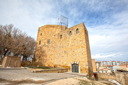 Tower of the medieval fortress in Tbilisi, Georgia.の写真素材