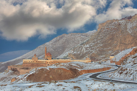 The Palace of Ishak Pasha in Dogubayazit, Turkeyのeditorial素材