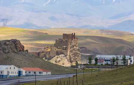 Inner Mongolia Hulun Buir Castle, is a fortress in the mountainsの写真素材