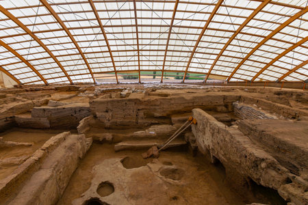 Pompeii, an ancient Roman town destroyed by the volcano Vesuvius.