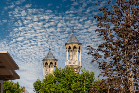 Aziziye Mosque view in Konya. The architectural style is a mixture of boroque and traditional Ottoman architecture.の写真素材
