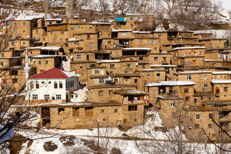 Houses in the ancient village of Georgia.の写真素材