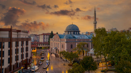 Panoramic view of old town of Istanbul, Turkeyの写真素材