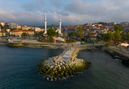Panoramic view of the old city of Istanbul.の写真素材