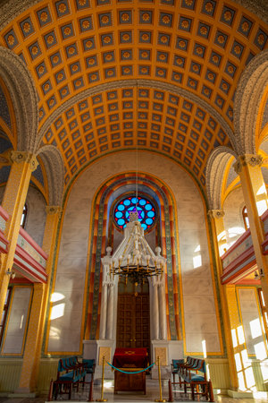 Interior view of the Church of St. Francis of Assisi, built in the late 1800s.