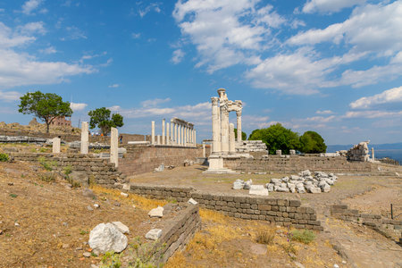 The Temple of Trajan in Pergamon Ancient City