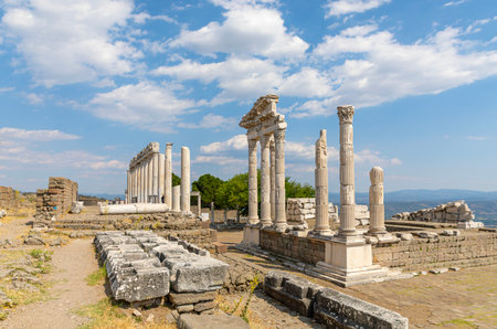 The Temple of Trajan in Pergamon Ancient City