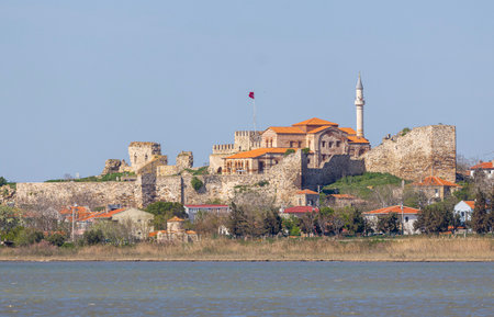 The old city of Nesebar in Bulgaria on the bank of the Danubeの写真素材