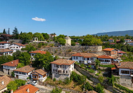 Panoramic view of the old town of Bursa, Turkeyの写真素材