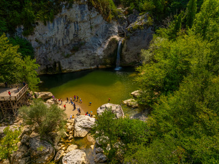 Krka National Park is a national park in Croatia.の写真素材