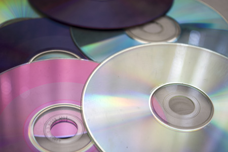 DVD and CDの写真素材
