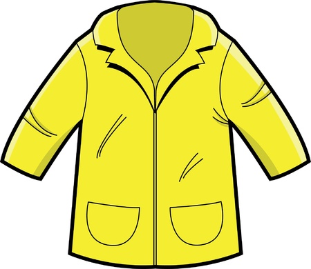 Illustration of a Raincoatのイラスト素材