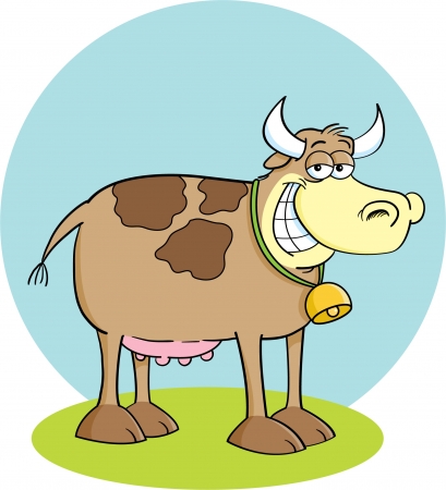 Happy Cowのイラスト素材