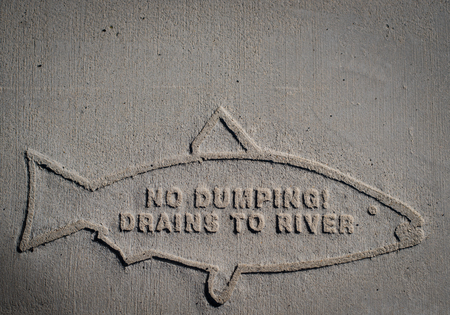 No Dumping Signの写真素材